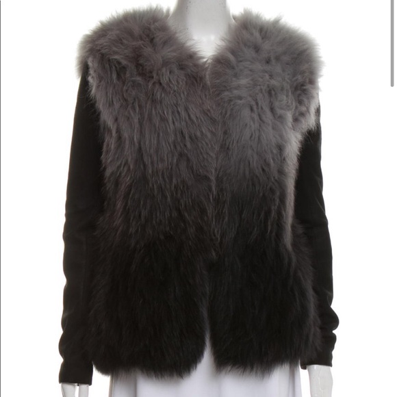 Maje Koice Fox Fur Jacket - Picture 2 of 8